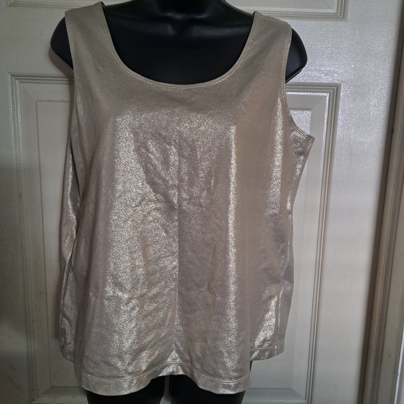 Chicos glittery tank top size medium A-55  5/$25 - Picture 1 of 3